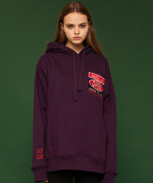 [unisex] Open hoodie (purple)