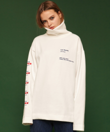 [unisex] Getdown turtle sweatshirt (white)