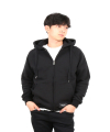 neverflow[기모]hoodie zip-up (black)