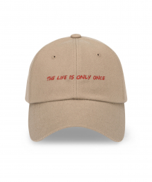 ORDINARY ONLY ONCE BEIGE BALL CAP