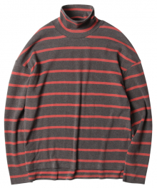 M#1101 stripe over turtel neck