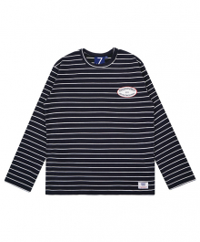 DC6F DIMINISHED STRIPE TEE (navy)