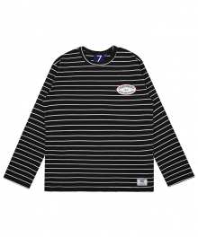 DC6F DIMINISHED STRIPE TEE (black)