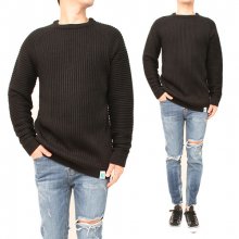Simple Cable Knit (Black)