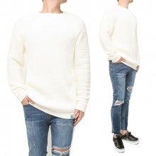 Simple Cable Knit (White)