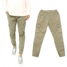 Scratch Pocket  Jogger Pants (Khaki)