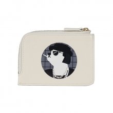COCO DOG MINI CARD WALLET IVORY