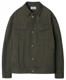 M#1200 cotton trucker jacket (khaki)