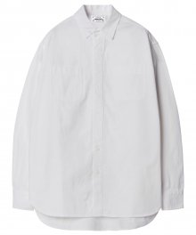 M#1210 hidden detail shirt (white)