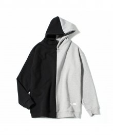Split Hooded Sweatshirt (Black/Grey)