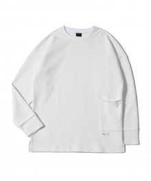 Big Pocket Layerd T-Shirt (White)
