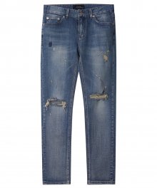M#1224 crush destroyed crop jeans