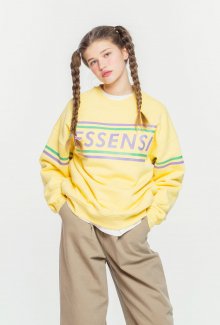 ESSENSI LINE SWEATSHIRT YELLOW(ES1HSUM491A)