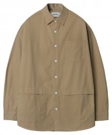 M#1226 pocket shirt jacket (beige)