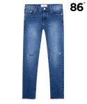 86로드(86ROAD) 1707 all cutting washing jeans / 슬림핏