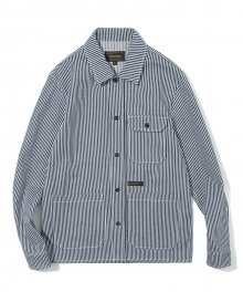17ss hickory stripe shirts jacket navy