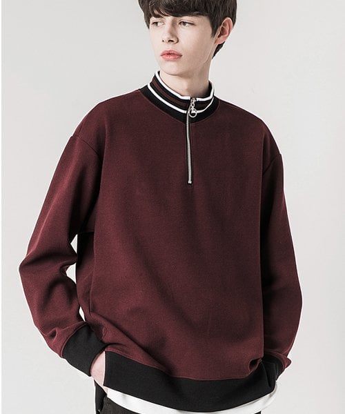 드로우핏(DRAW FIT) 밴디드 풀오버 [BURGUNDY] - 59,000 | 무신사 스토어