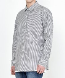 TP67 VERTICAL STRIPE SHIRTS (DARK GRAY)