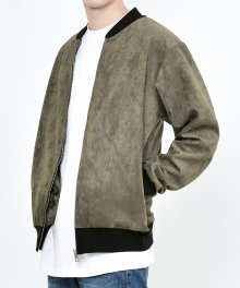 TP68 MATTE SUEDE BLOUSON (KHAKI)