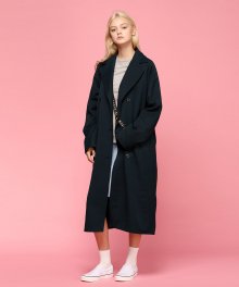 MG7S DOUBLE TRENCH COAT (NAVY)