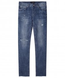 M#1234 island roll-up washed jeans