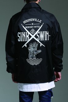 SINK SWIM coach jacket black