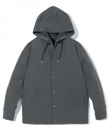 hooded coach jacket grey