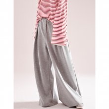 MAXI JERSEY WIDE PANTS GRAY