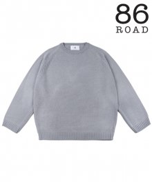 86RJ-2711 loose basic knit _grey
