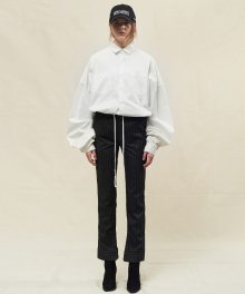 OVERFIT LONG SHIRTS-WHITE