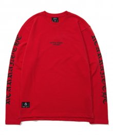 2017 OLD ENGLISH PRINT LONG SLEEVE (RED) [GL005F13RE]