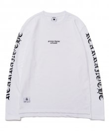 2017 OLD ENGLISH PRINT LONG SLEEVE (WHITE) [GL005F13WH]