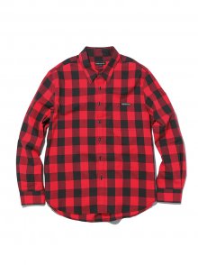 Buffalo Plaid Flannel Shirt Red