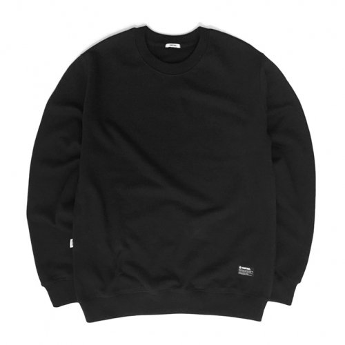 한량(HANRYANG) [한량] HANRYANG CREWNECK HQ BLACK 쭈리 무지 크루넥 맨투맨 - 46,800