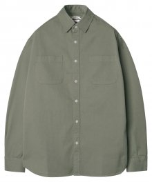 M#1238 basic form 2 pocket shirt (olive)