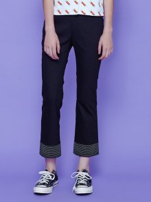 bell-bottom pants (black)
