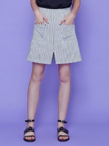 pocket stripe skirt