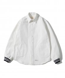 Varsity Shirts Jacket (White)