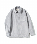 Suede Zip Shirts (Grey)
