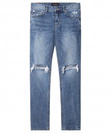 M#1245 open destroyed washed jeans