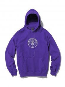 Emblem Hooded SweatShirt Purple