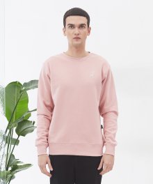 시그니처 로고 스웨트셔츠 핑크
