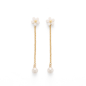 리타모니카(RITA MONICA) White Blossom Pearl Drop Earrings