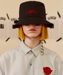 [UNISEX] FANTASY BUCKET HAT - BLACK