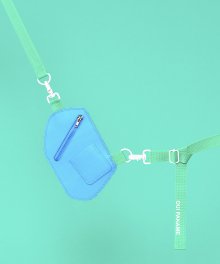 레더 크로스백 + 밸트(블루)