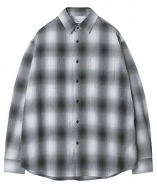 M#1247 ombre crape shirt (grey)