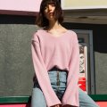 캐시미어 브이넥 스웨터 atb120w(Pink)