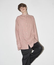 OVERSIZED CHECK SHIRT [RED]