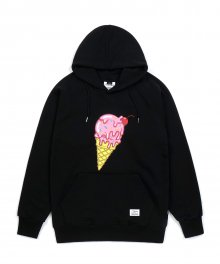 ICE CREAM MEDIUM SWEAT HOODIE BLACK