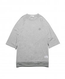 STRIPED PULLOVER(Gray)